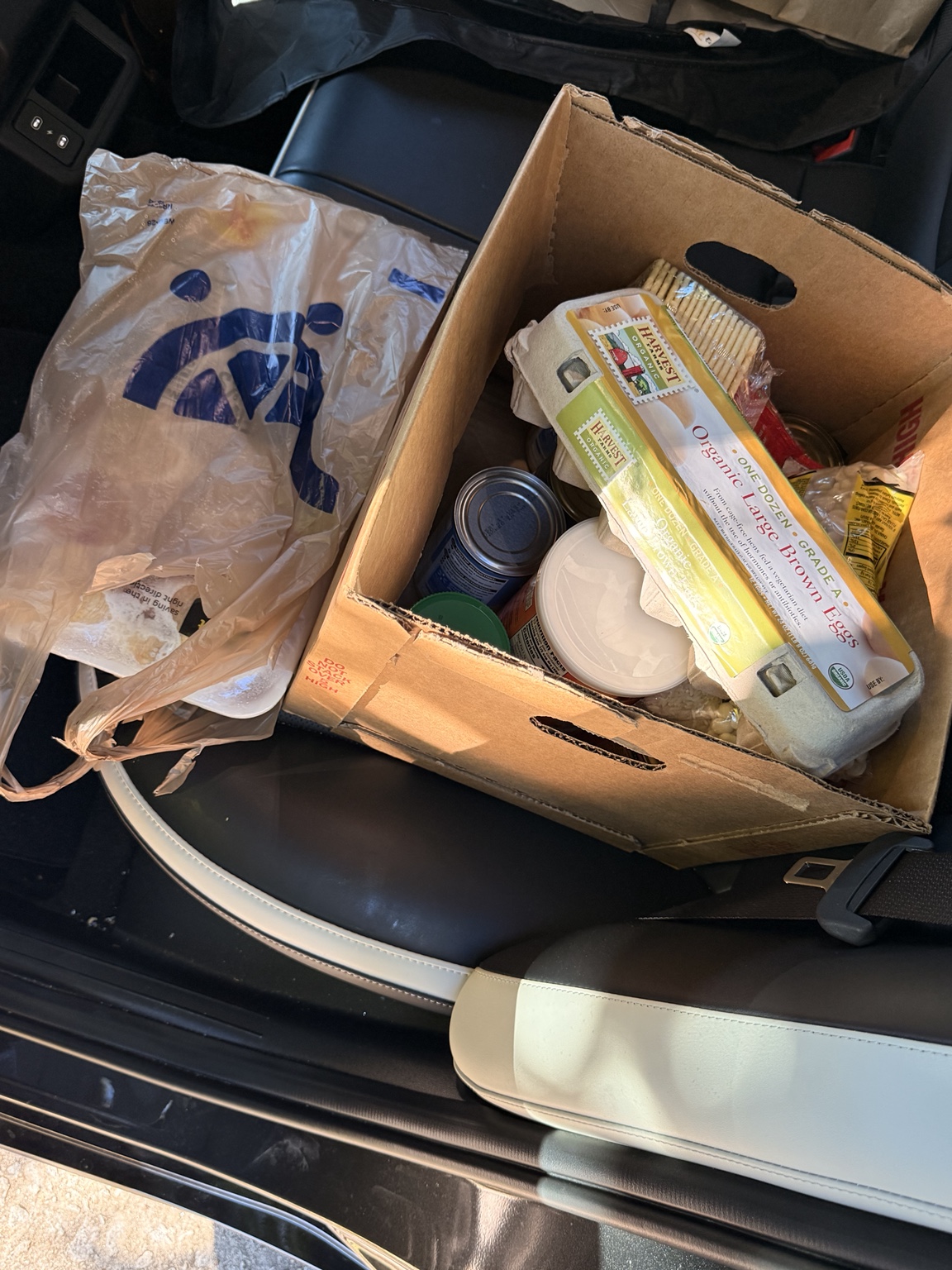 Additional groceries arranged for a delivery